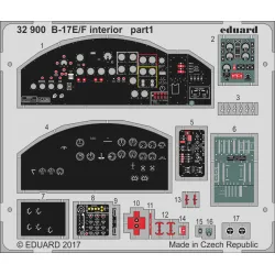 Eduard 32900 1/32 B-17E/F interior Photo-Etched for Aircraft Photo etched set