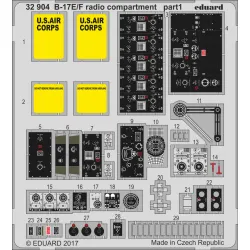 Eduard 32904 1/32 B-17E/F radio compartment Photo-Etched for Aircraft Photo etched set