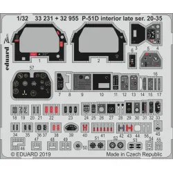 Eduard 32955 1/32 P-51D interior late ser. 20-35 Photo-Etched for Aircraft Photo etched set