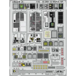 Eduard 32992 1/32 F/A-18F interior Photo-Etched for Aircraft Photo etched set