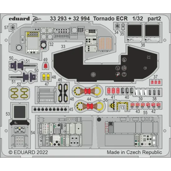 Eduard 32994 1/32 Tornado ECR interior Photo-Etched for Aircraft Photo etched set