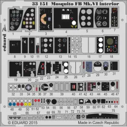 Eduard 33151 1/32 Mosquito FB Mk.VI interior Photo-Etched for Aircraft Zoom set