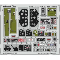 Eduard 33235 1/32 F6F-3 Photo-Etched for Aircraft Zoom set