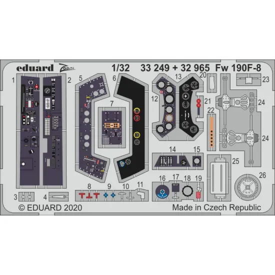 Eduard 33249 1/32 Fw 190F-8 Photo-Etched for Aircraft Zoom set