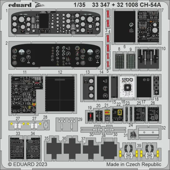 Eduard 33347 1/35 CH-54A Photo-Etched for Aircraft Zoom set