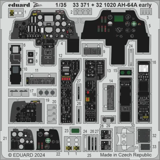 Eduard 33371 1/35 AH-64A early Photo-Etched for Aircraft
