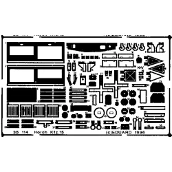 Eduard 35114 1/35 Horch Kfz.15 Photo-Etched for AFV Photo etched set