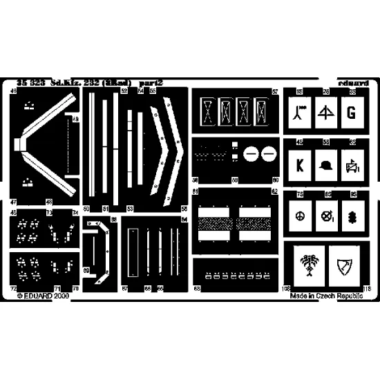 Eduard 35323 1/35 Sd.Kfz.232 (8Rad) Photo-Etched for AFV Photo etched set