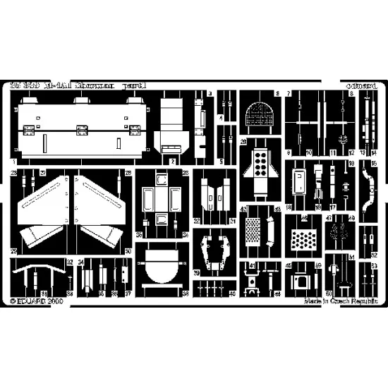 Eduard 35339 1/35 M-4A1 Sherman Photo-Etched for AFV Photo etched set