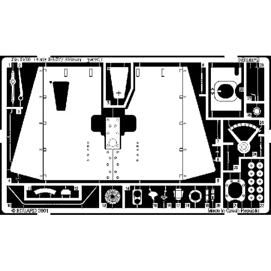 Eduard 35349 1/35 Flak 36/37 88mm Photo-Etched for AFV Photo etched set