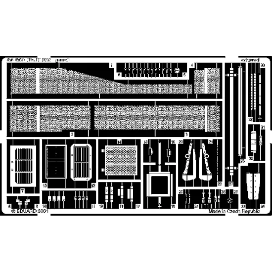 Eduard 35350 1/35 Pz.II Ausf.F/G Photo-Etched for AFV Photo etched set