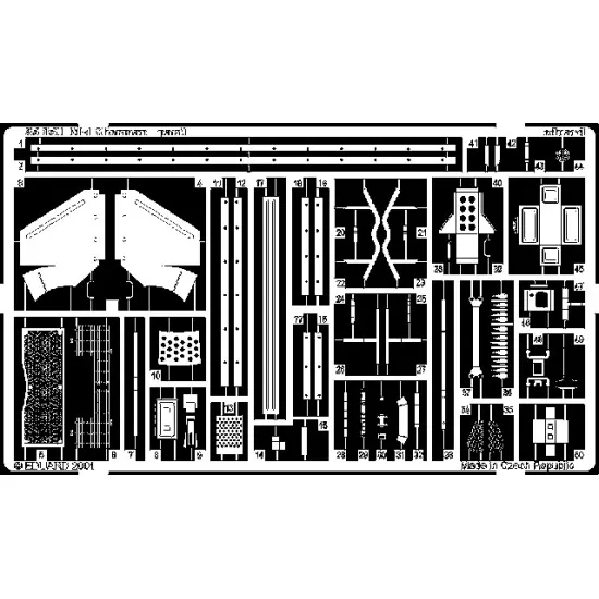 Eduard 35351 1/35 M-4 Sherman Photo-Etched for AFV Photo etched set Eduard 35351 1/35 M-4 Sherman Photo-Etched for AFV Photo etched set