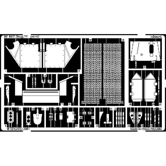 Eduard 35357 1/35 StuG.IV Photo-Etched for AFV Photo etched set