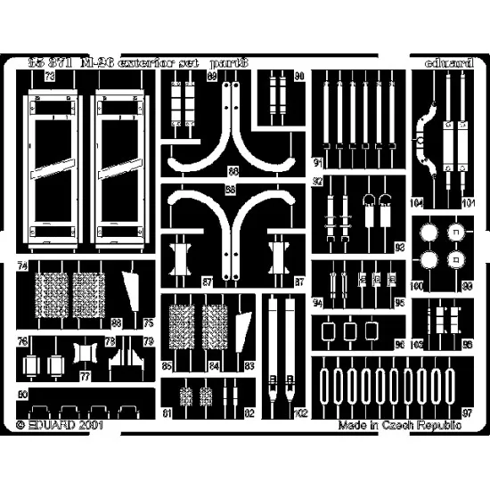 Eduard 35371 1/35 M-26 DWag. exterior Photo-Etched for AFV Photo etched set