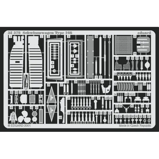 Eduard 35378 1/35 Schwimmwagen Photo-Etched for AFV Photo etched set