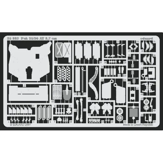 Eduard 35392 1/35 PaK.35/36 37mm Photo-Etched for AFV Photo etched set