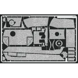 Eduard 35393 1/35 Panther Ausf.G early Zimmerit Horizontal Photo-Etched for AFV Photo etched set