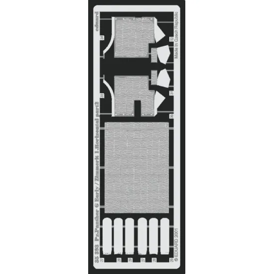 Eduard 35393 1/35 Panther Ausf.G early Zimmerit Horizontal Photo-Etched for AFV Photo etched set