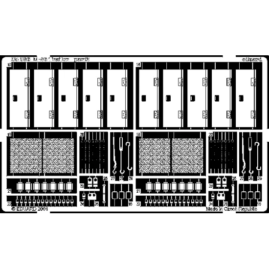 Eduard 35396 1/35 M-26 Trailer Photo-Etched for AFV Photo etched set