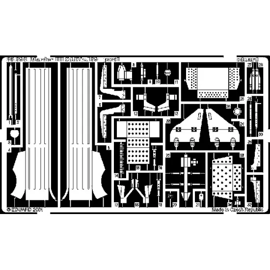 Eduard 35398 1/35 Marder III Photo-Etched for AFV Photo etched set