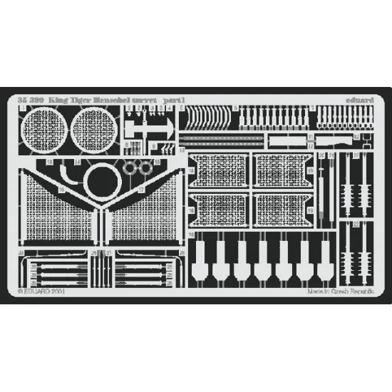 Eduard 35399 1/35 King Tiger Henschel Photo-Etched for AFV Photo etched set