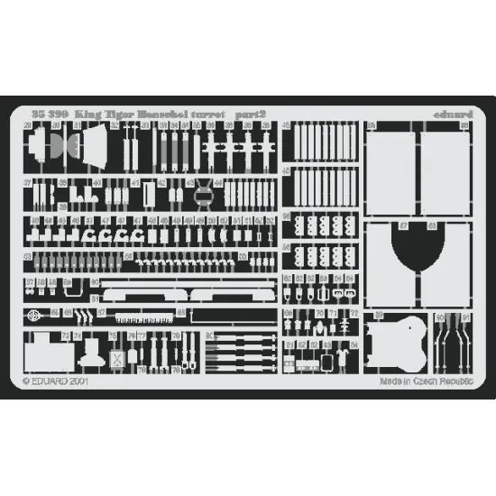 Eduard 35399 1/35 King Tiger Henschel Photo-Etched for AFV Photo etched set