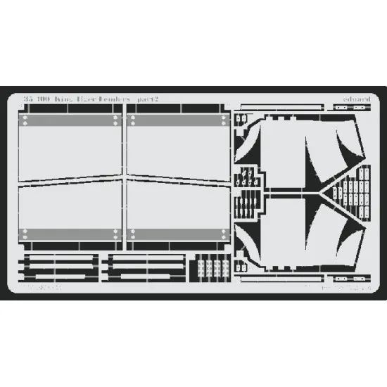 Eduard 35400 1/35 King Tiger fenders Photo-Etched for AFV Photo etched set