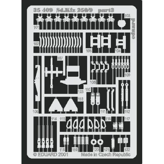 Eduard 35409 1/35 Sd.Kfz.250/9 Photo-Etched for AFV Photo etched set