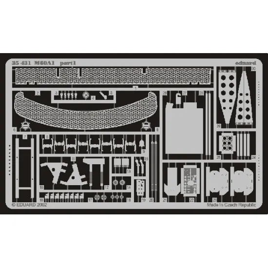 Eduard 35431 1/35 M-60A1 Photo-Etched for AFV Photo etched set