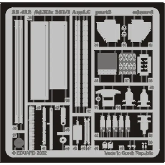 Eduard 35432 1/35 Sd.Kfz.251/1 Ausf.C Photo-Etched for AFV Photo etched set