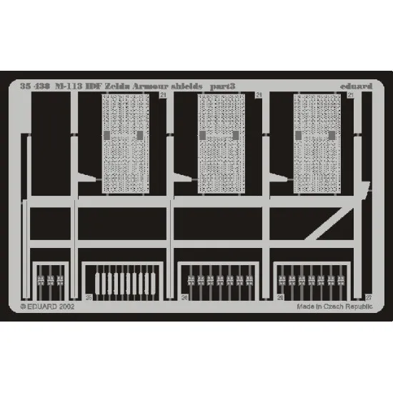Eduard 35438 1/35 M-113 IDF Zelda armour shields Photo-Etched for AFV Photo etched set
