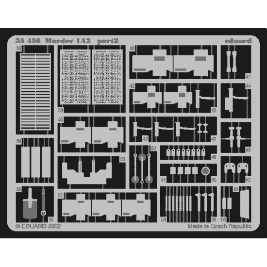 Eduard 35456 1/35 Marder 1A2 Photo-Etched for AFV Photo etched set