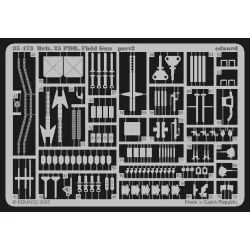 Eduard 35473 1/35 British 25 pounder Field Gun Photo-Etched for AFV Photo etched set