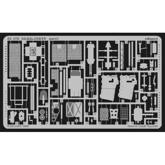 Eduard 35479 1/35 Commando car Photo-Etched for AFV Photo etched set