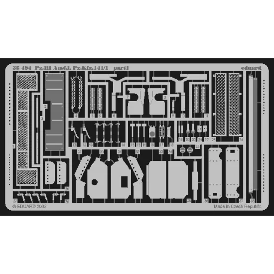 Eduard 35495 1/35 Warrior MCV Photo-Etched for AFV Photo etched set
