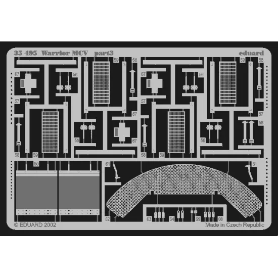 Eduard 35495 1/35 Warrior MCV Photo-Etched for AFV Photo etched set