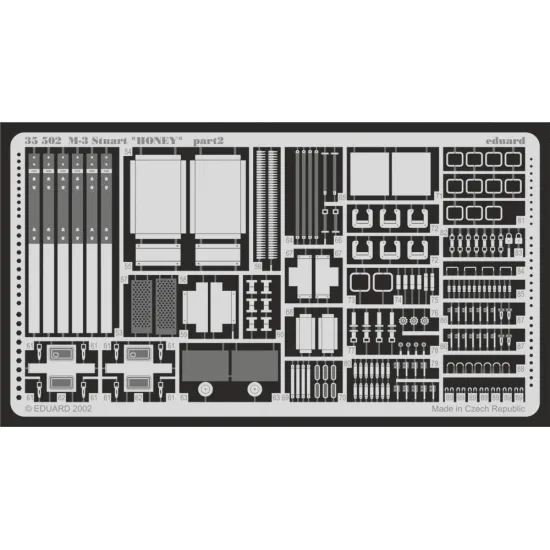 Eduard 35502 1/35 M-3 Stuart HONEY Photo-Etched for AFV Photo etched set