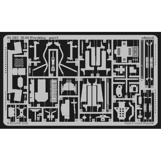 Eduard 35504 1/35 M41A3 Walker Bulldog Photo-Etched for AFV Photo etched set