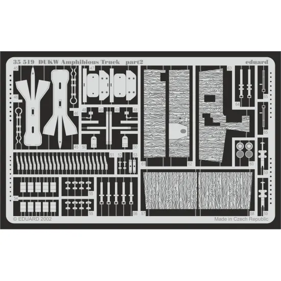 Eduard 35519 1/35 DUKW Amphibious Truck Photo-Etched for AFV Photo etched set
