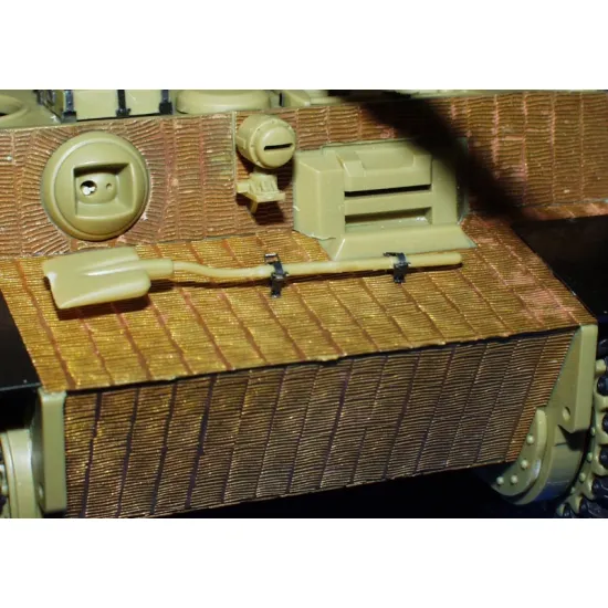 Eduard 35521 1/35 Zimmerit Tiger I Mid. Production Photo-Etched for AFV Photo etched set