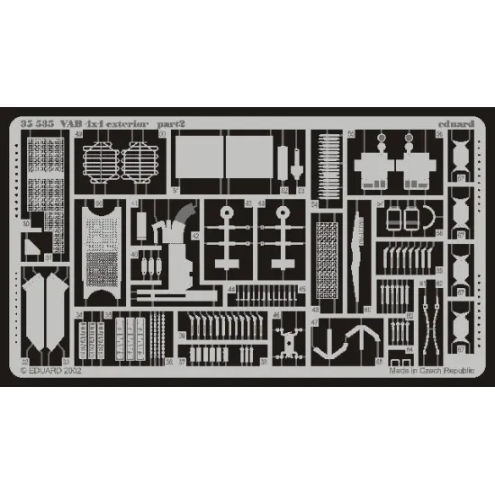 Eduard 35535 1/35 VAB 4x4 exterior Photo-Etched for AFV Photo etched set