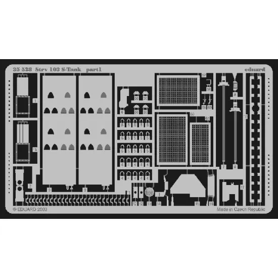 Eduard 35538 1/35 Strv.103 S-Tank Photo-Etched for AFV Photo etched set
