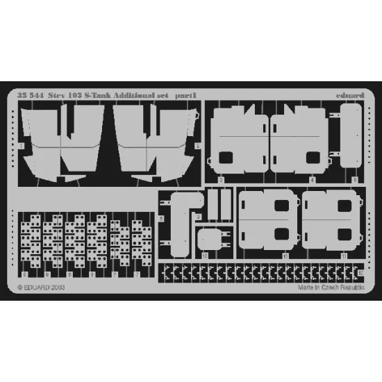 Eduard 35544 1/35 Strv.103 S-Tank additional set Photo-Etched for AFV Photo etched set