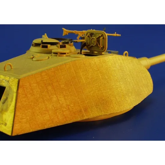 Eduard 35564 1/35 Zimmerit King Tiger Porsche turret Photo-Etched for AFV Photo etched set