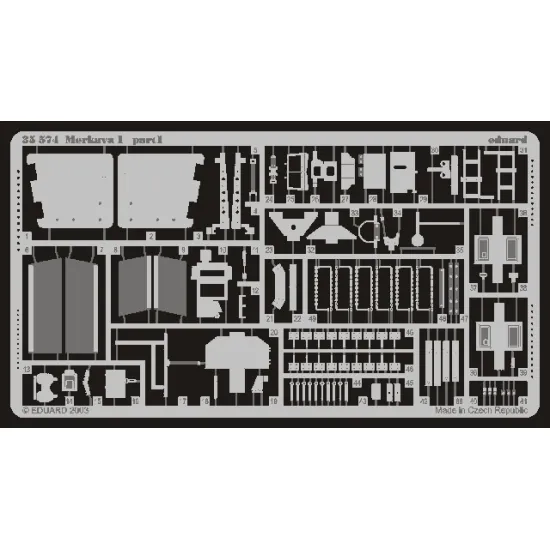 Eduard 35574 1/35 Merkava Mk.I Photo-Etched for AFV Photo etched set