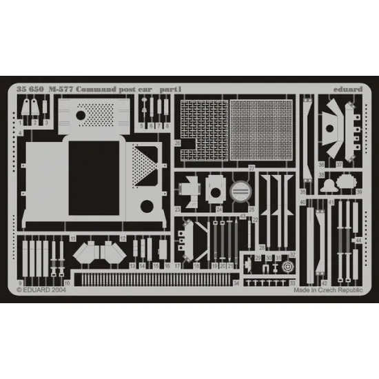 Eduard 35650 1/35 M-577 Command post car Photo-Etched for AFV Photo etched set