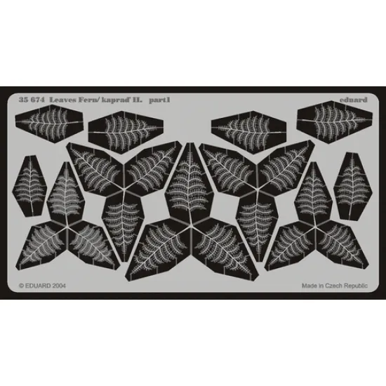 Eduard 35674 1/35 Leaves Fern / Kapraď II Photo-Etched for Miscellaneous Photo etched set