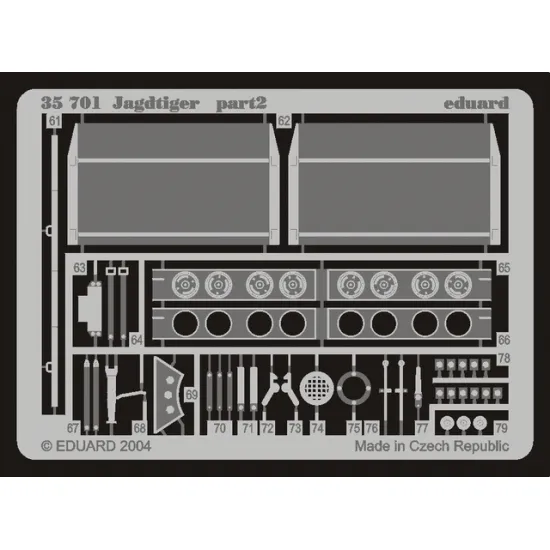 Eduard 35701 1/35 Jagdtiger Photo-Etched for AFV Photo etched set