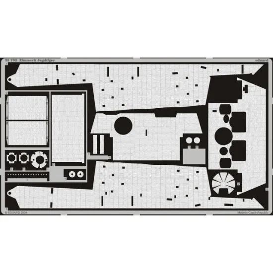 Eduard 35703 1/35 Zimmerit Jagdtiger Photo-Etched for AFV Photo etched set