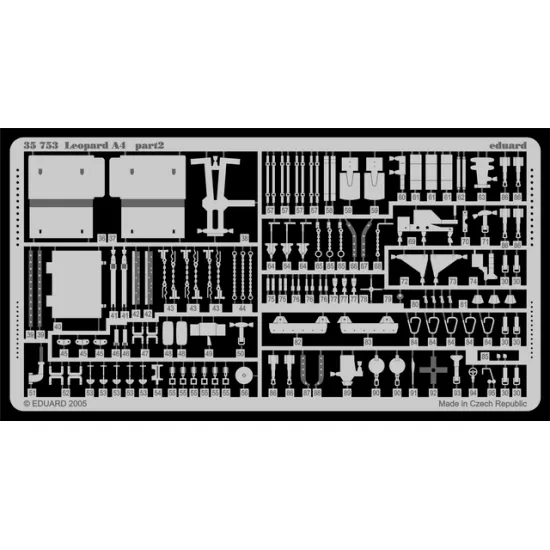Eduard 35753 1/35 Leopard A4 Photo-Etched for AFV Photo etched set